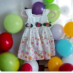 Summer Dress Samantha Says  girl puffy size 12M pretty flowers in time …
